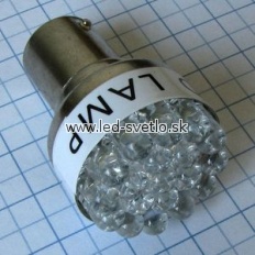 A-Žiarovka LED 12V 21W Ba15s číra biela - 19LED A-Žiarovka LED 12V 21W Ba15s číra biela - 19LED