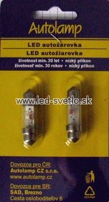 A-Žiarovka LED 12V 5W SV 10x36 zelená -sada 2ks A-Žiarovka LED 12V 5W SV 10x36 zelená -sada 2ks